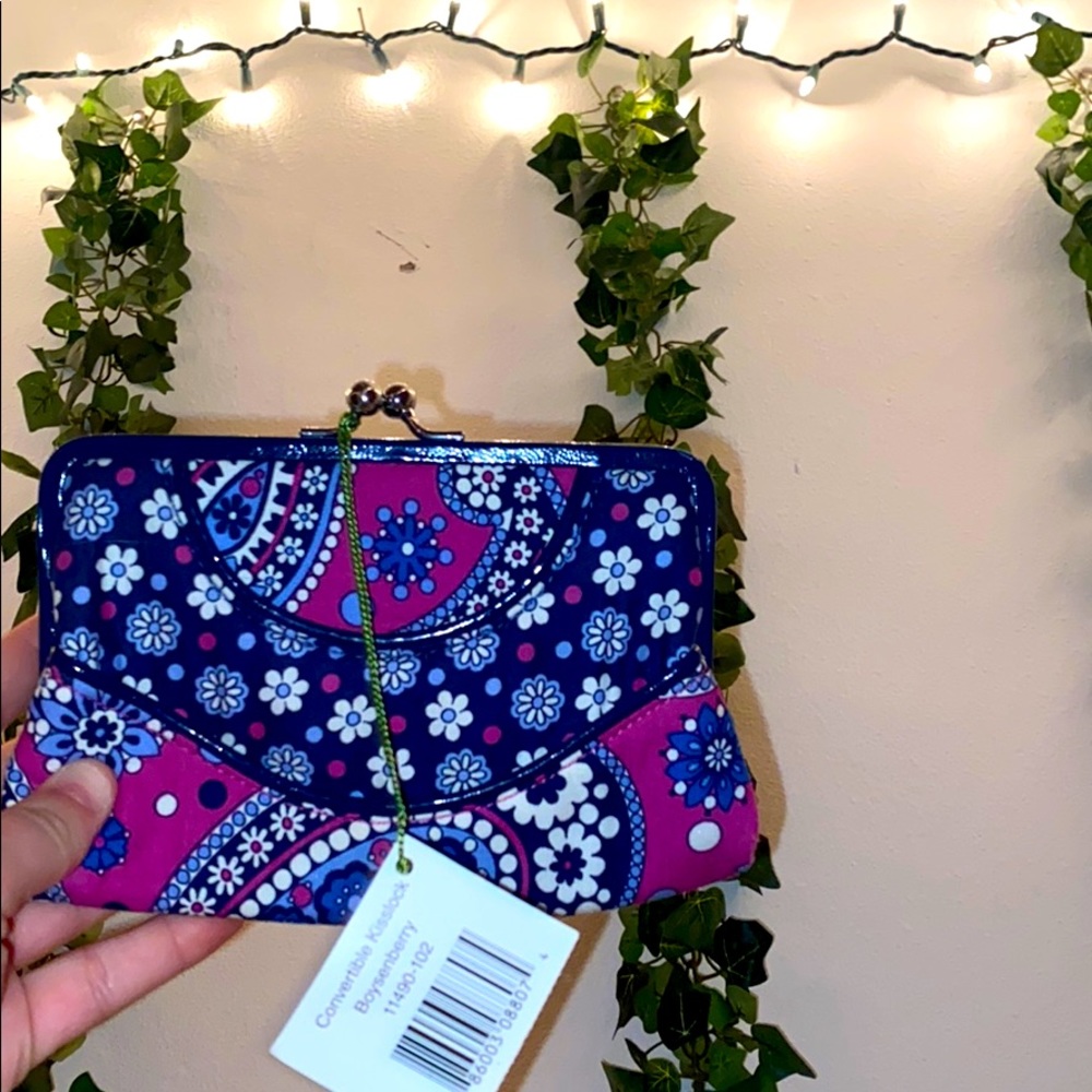 Vera Bradley mini clutch in Boysenberry